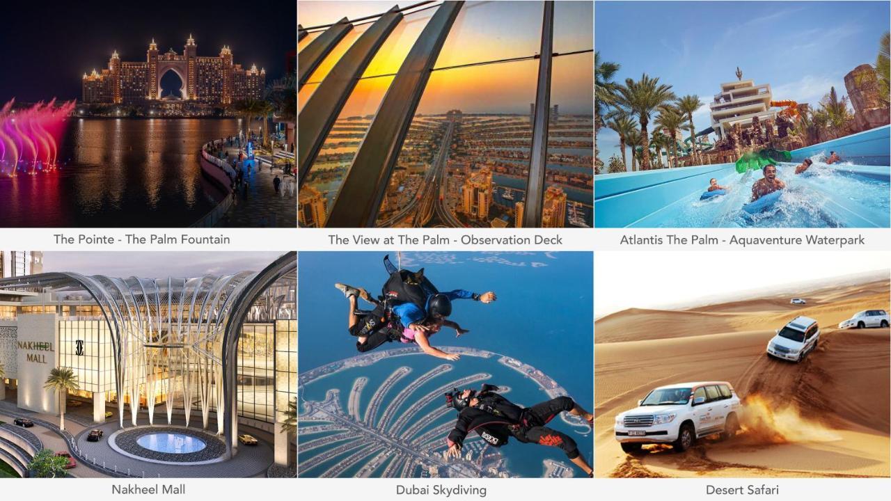 Maison Privee - Charming Apt With Sea View On The Palm Jumeirah Dubai Bagian luar foto